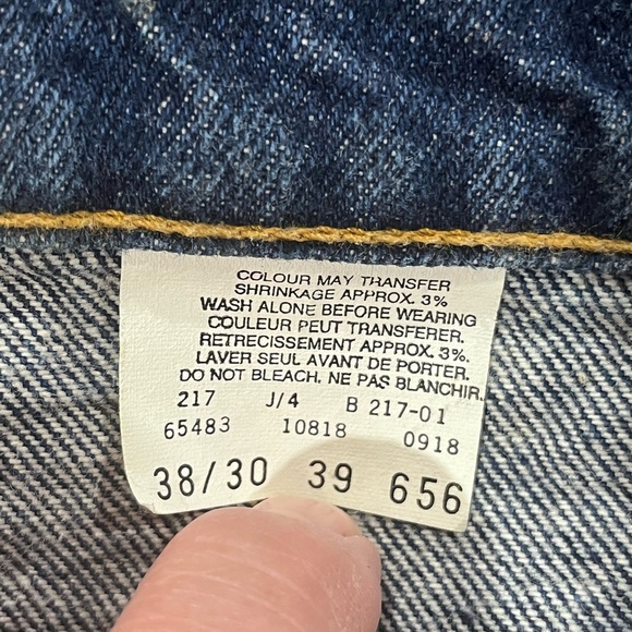 Vintage GWG Men’s Jeans (Great Western Garment) Straight Leg Denim Sz 38x30 HTF - Picture 9 of 9